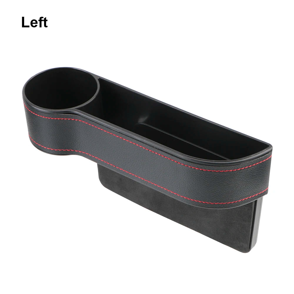 Car Seat Gap Organizer – PU Leather Storage Box with Phone Holder