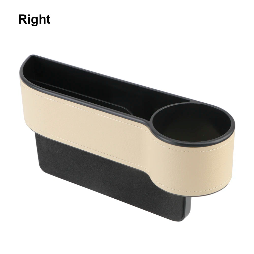 Car Seat Gap Organizer – PU Leather Storage Box with Phone Holder