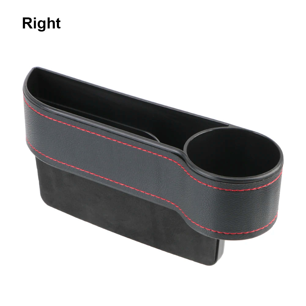 Car Seat Gap Organizer – PU Leather Storage Box with Phone Holder