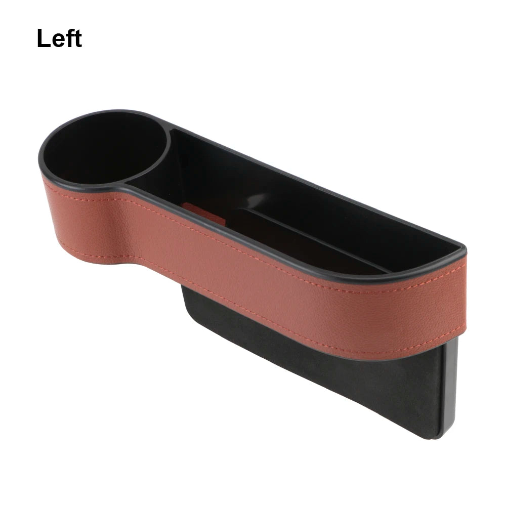 Car Seat Gap Organizer – PU Leather Storage Box with Phone Holder