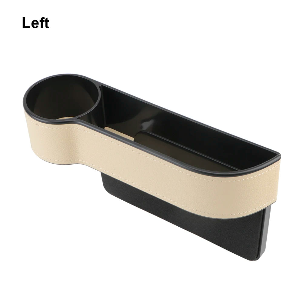 Car Seat Gap Organizer – PU Leather Storage Box with Phone Holder