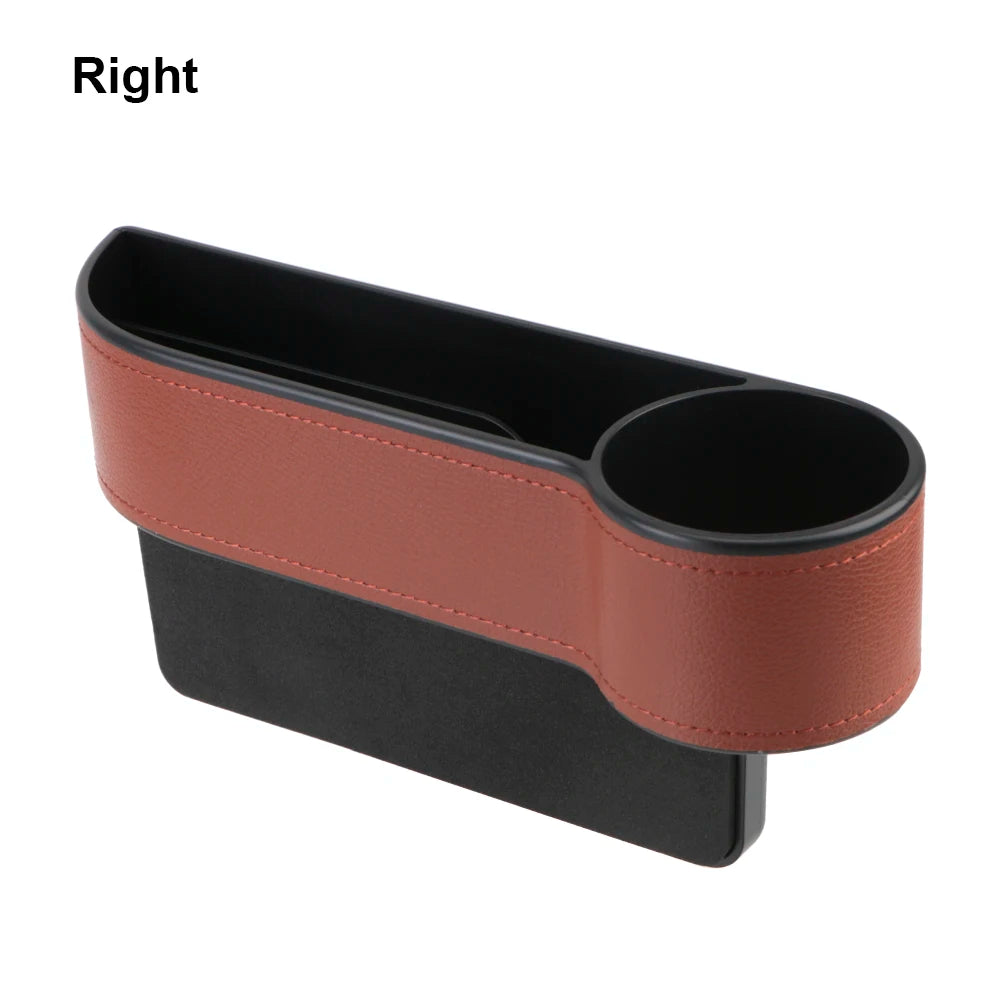 Car Seat Gap Organizer – PU Leather Storage Box with Phone Holder