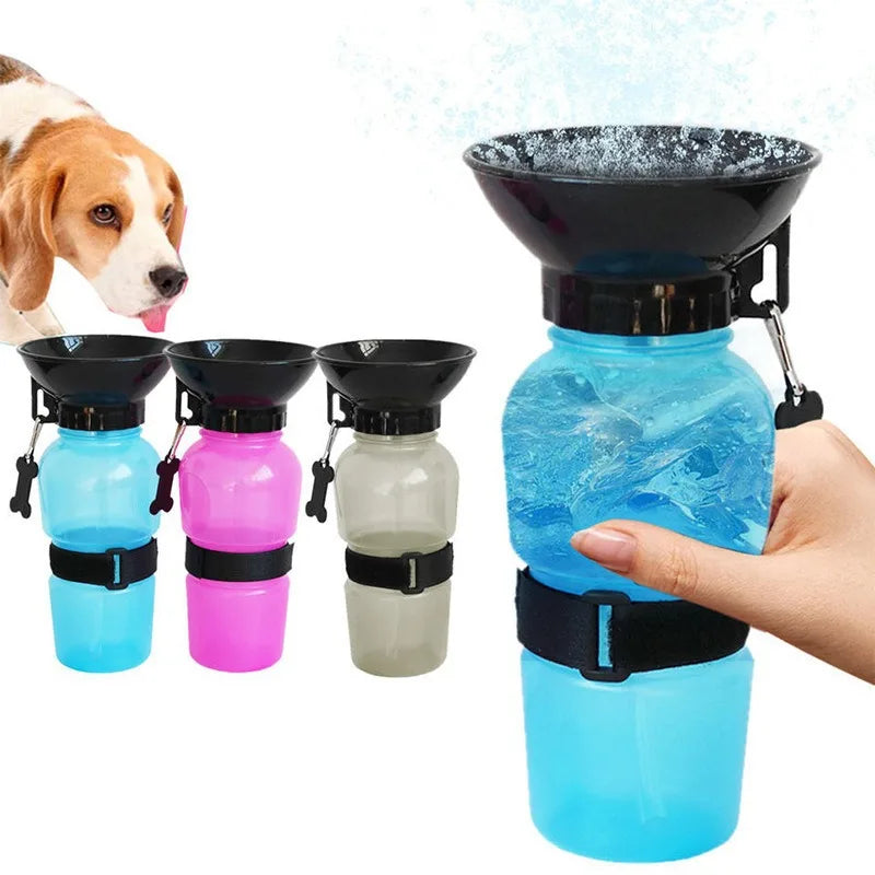 Portable Pet Water Bottle – Leakproof Dog Travel Water Dispenser (500ml)