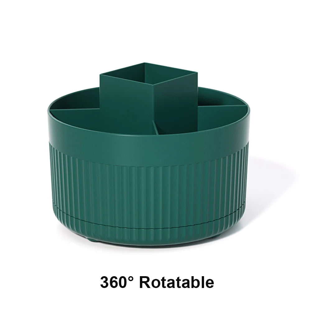 360° Rotating Makeup Brush Holder – Cosmetic Organizer