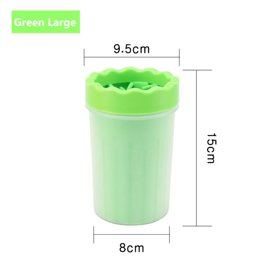 Pet Paw Cleaner Cup – Portable Dog Foot Washer with Silicone Brush