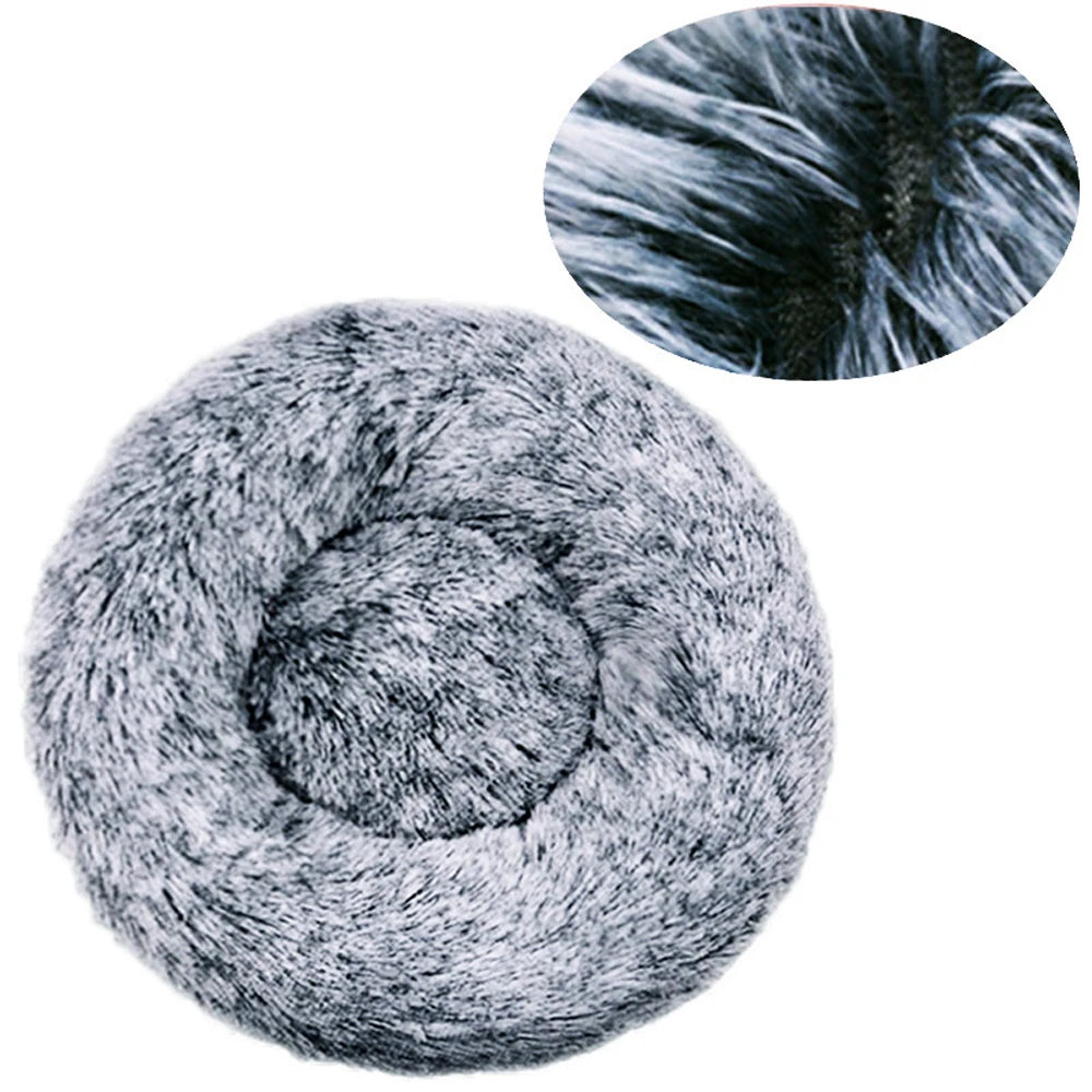 Calming Donut Dog Bed | Soft Plush Anti-Anxiety Pet Bed