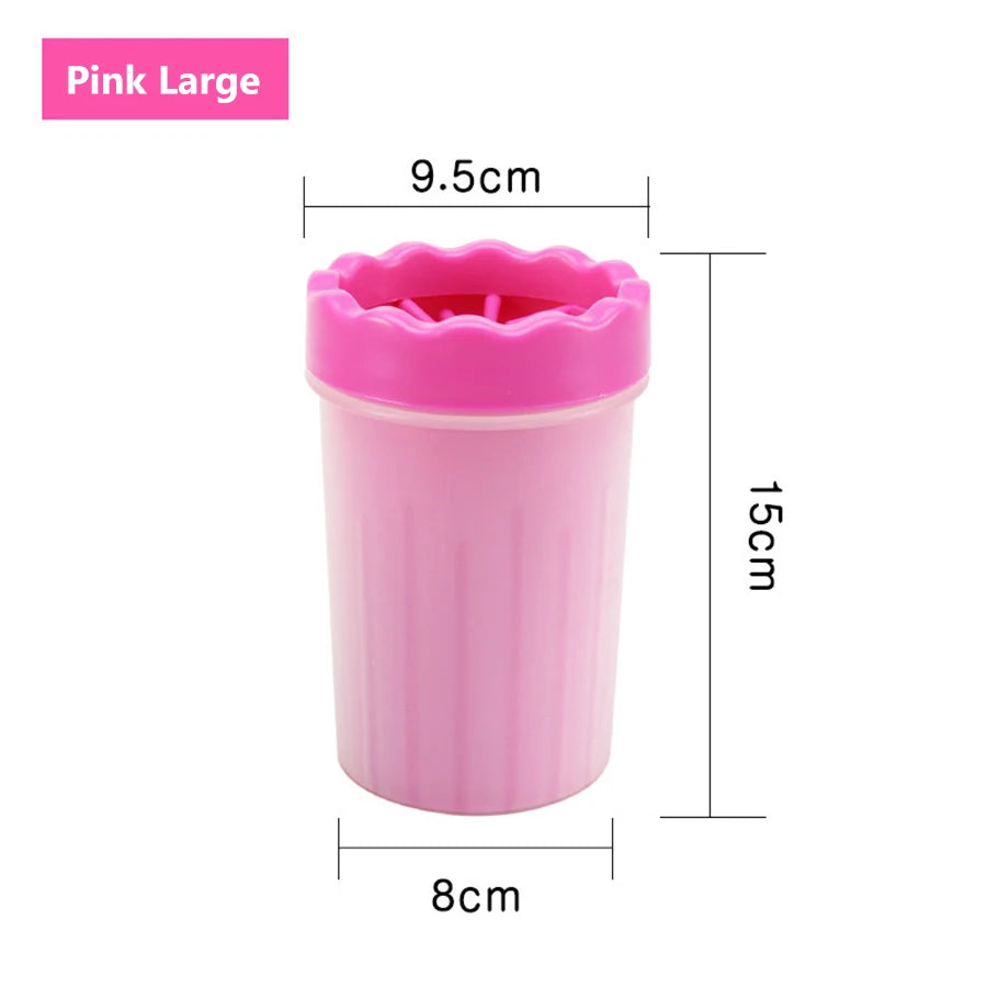 Pet Paw Cleaner Cup – Portable Dog Foot Washer with Silicone Brush