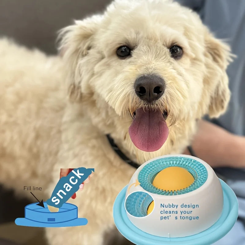 Pet Lick Mat Bowl – Anti-Anxiety Slow Feeder for Dogs & Cats