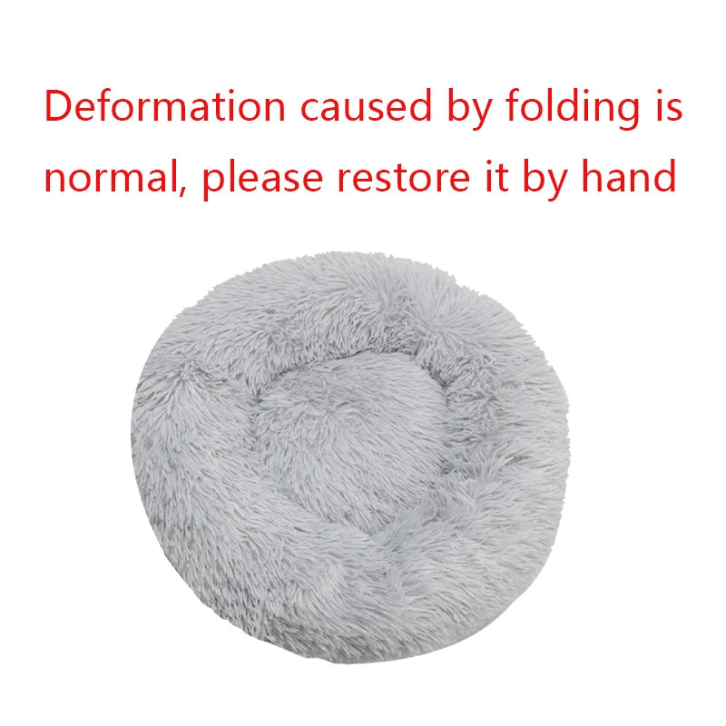 Calming Donut Dog Bed | Soft Plush Anti-Anxiety Pet Bed
