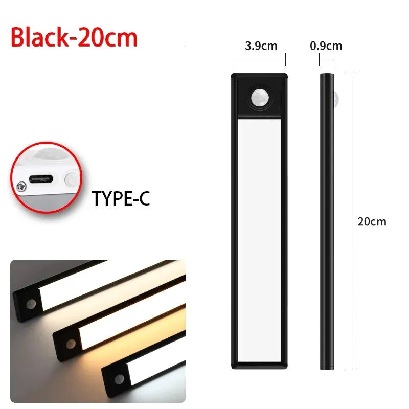 Motion Sensor LED Cabinet Light – Wireless Rechargeable Night Light