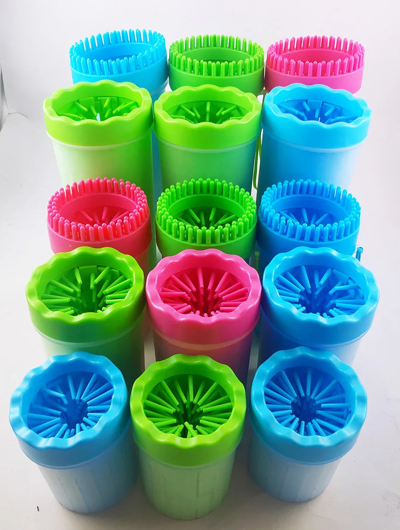 Pet Paw Cleaner Cup – Portable Dog Foot Washer with Silicone Brush