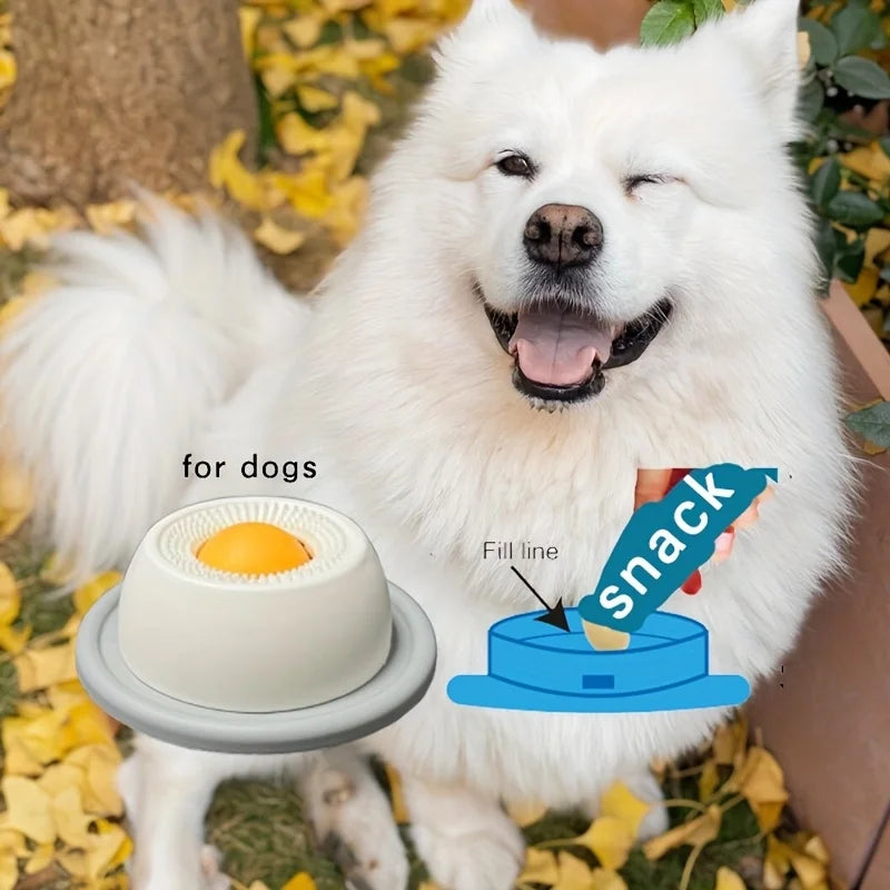 Pet Lick Mat Bowl – Anti-Anxiety Slow Feeder for Dogs & Cats