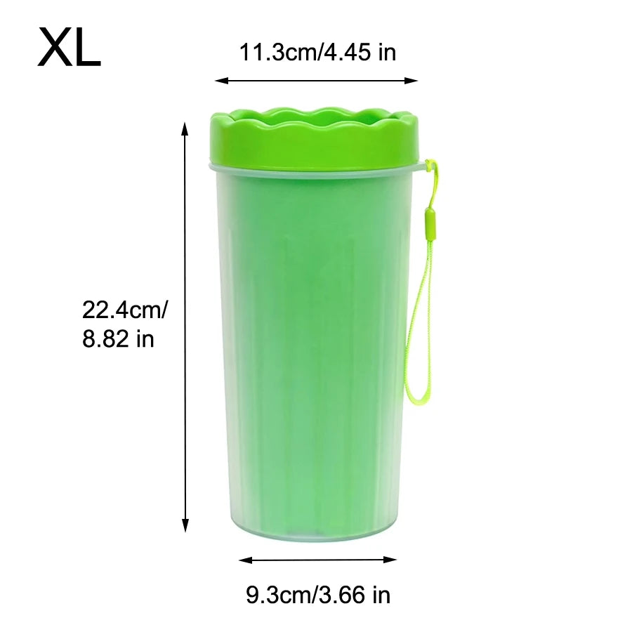 Pet Paw Cleaner Cup – Portable Dog Foot Washer with Silicone Brush