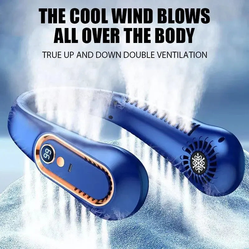 Portable Neck Fan – Rechargeable Hands-Free Cooling Fan