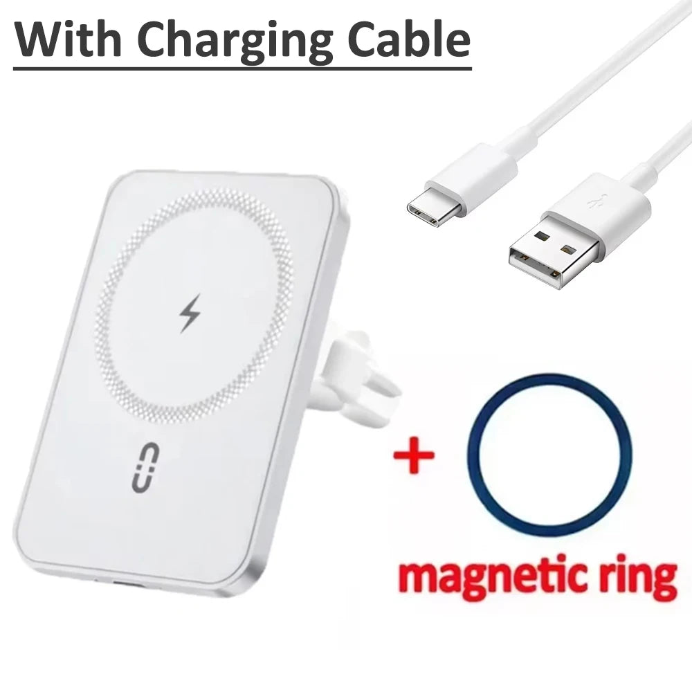 30W Magnetic Wireless Car Charger – Fast Charging Phone Mount