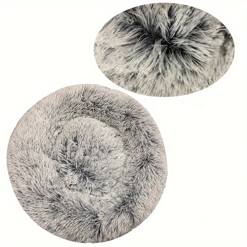 Calming Donut Dog Bed | Soft Plush Anti-Anxiety Pet Bed