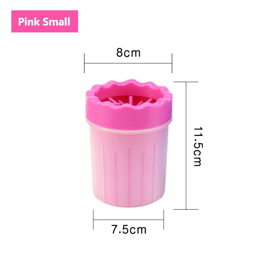 Pet Paw Cleaner Cup – Portable Dog Foot Washer with Silicone Brush