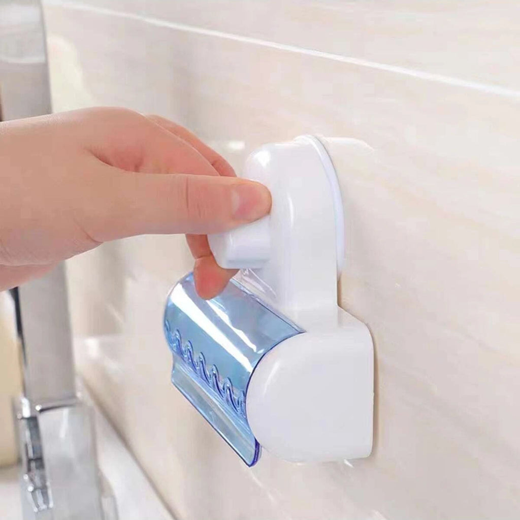 Wall Mounted Toothbrush Holder with Drain System | Bathroom Organizer