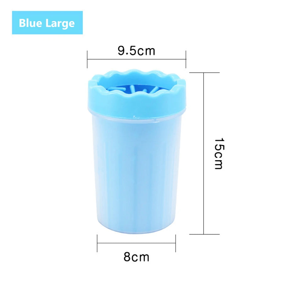 Pet Paw Cleaner Cup – Portable Dog Foot Washer with Silicone Brush