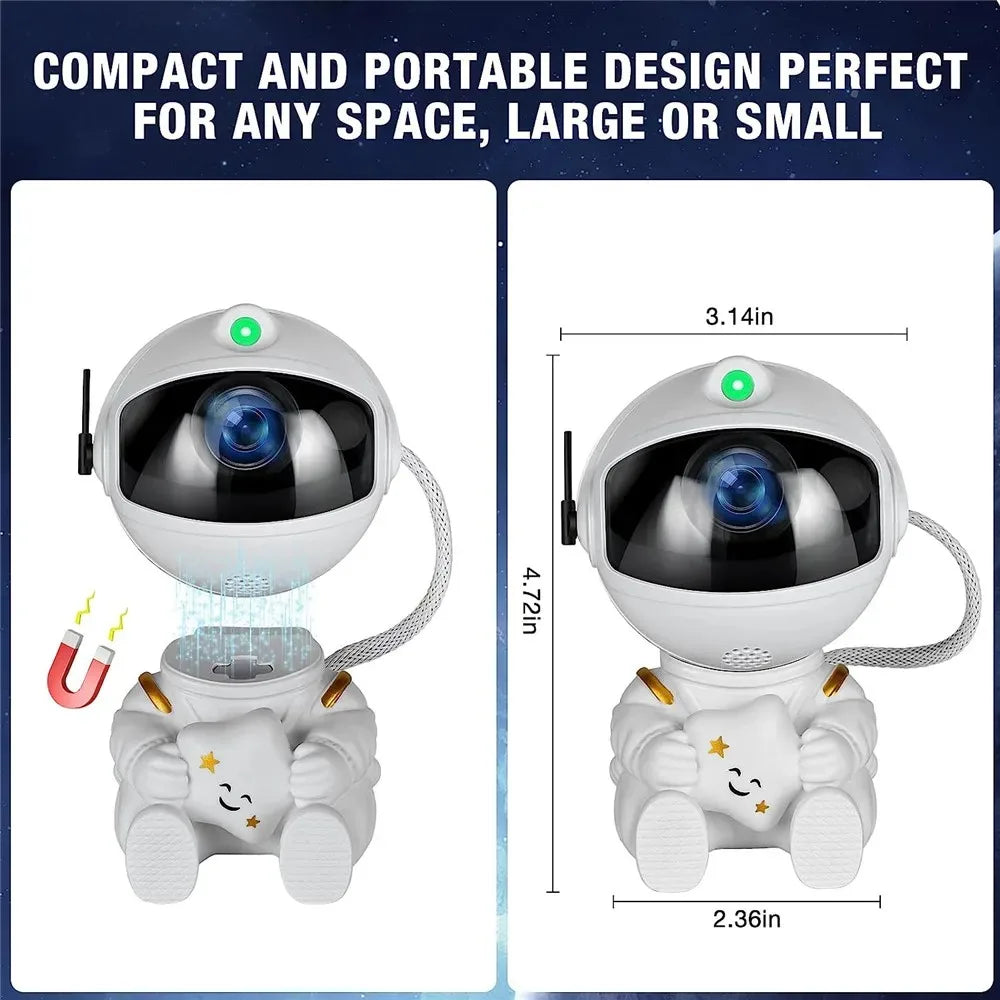 Astronaut Galaxy Star Projector – Night Light for Bedroom & Home Decor