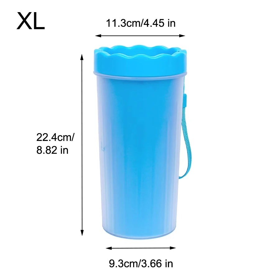 Pet Paw Cleaner Cup – Portable Dog Foot Washer with Silicone Brush