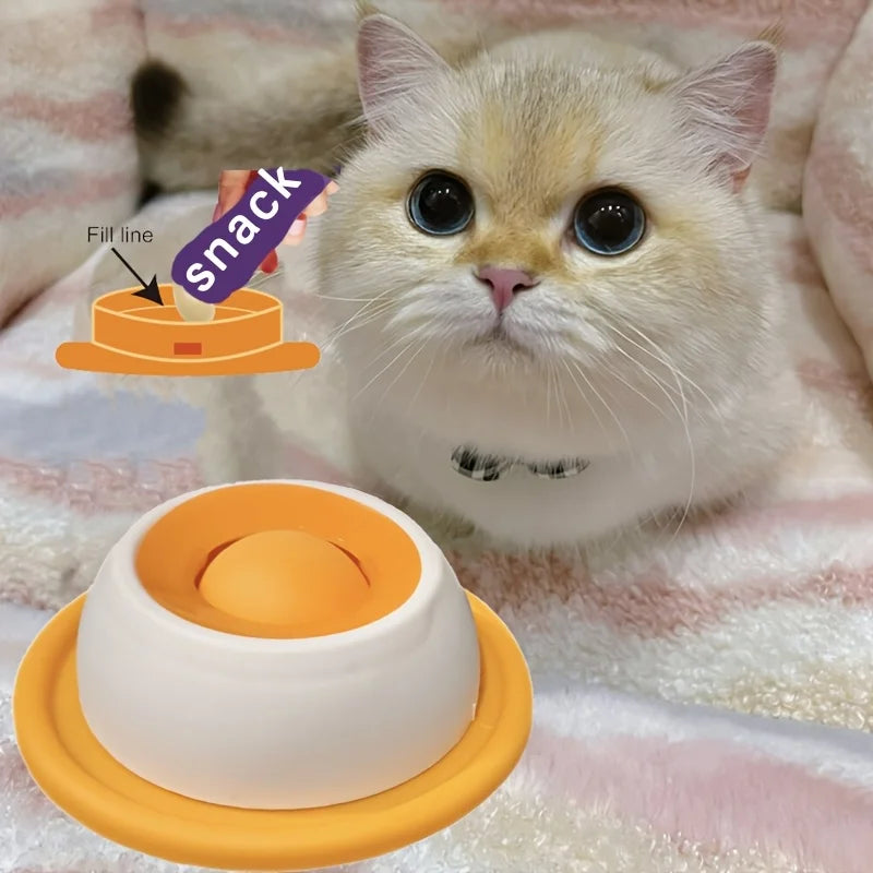 Pet Lick Mat Bowl – Anti-Anxiety Slow Feeder for Dogs & Cats