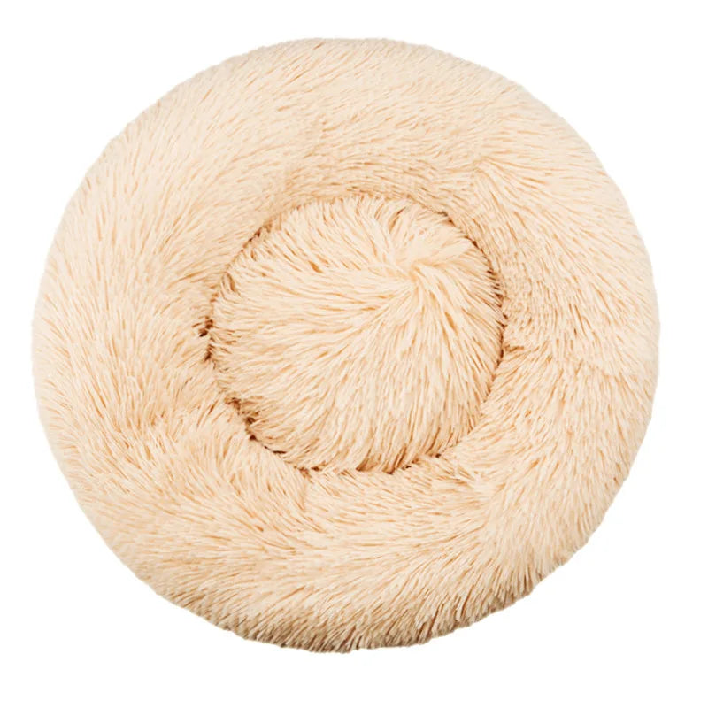Calming Donut Dog Bed | Soft Plush Anti-Anxiety Pet Bed