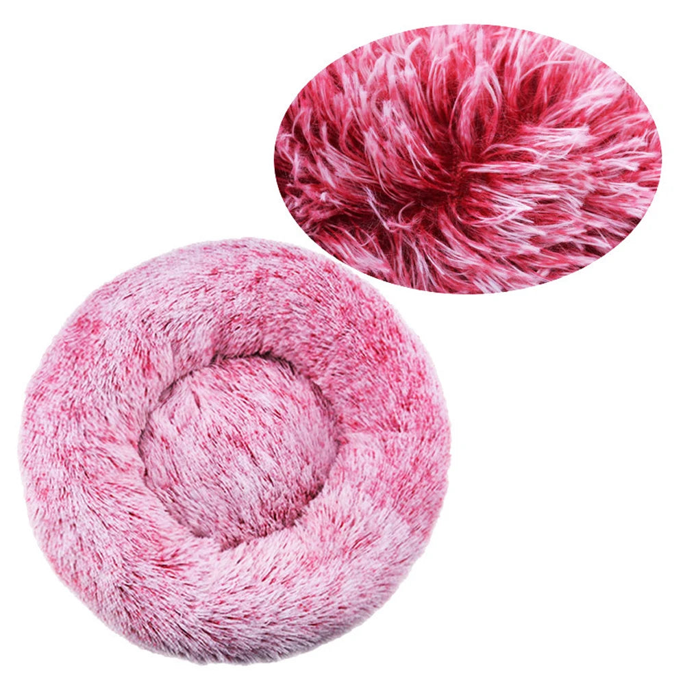 Calming Donut Dog Bed | Soft Plush Anti-Anxiety Pet Bed