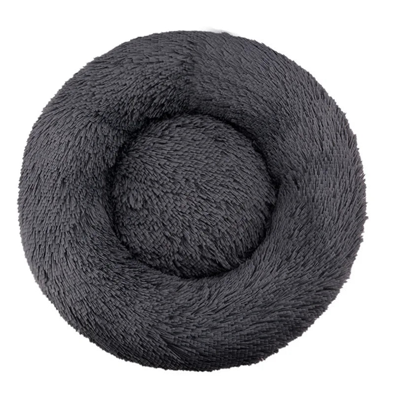 Calming Donut Dog Bed | Soft Plush Anti-Anxiety Pet Bed