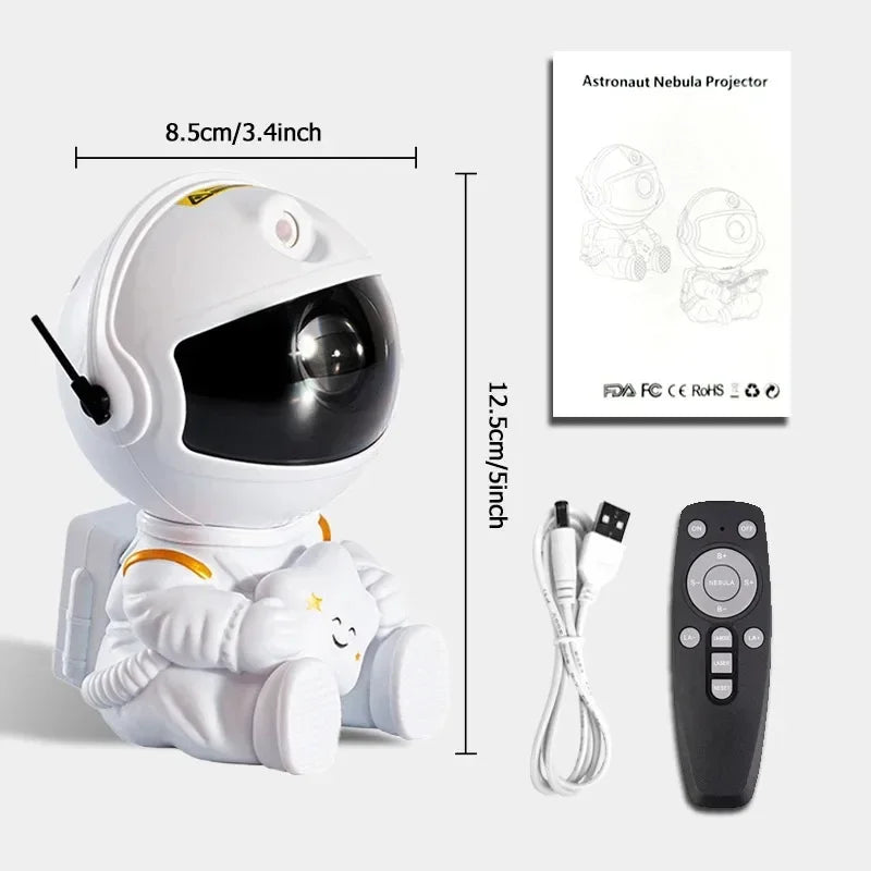 Astronaut Galaxy Star Projector – Night Light for Bedroom & Home Decor