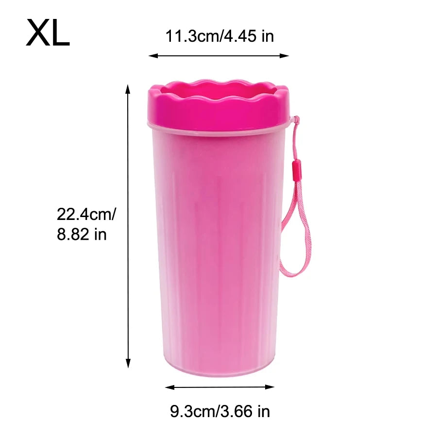 Pet Paw Cleaner Cup – Portable Dog Foot Washer with Silicone Brush