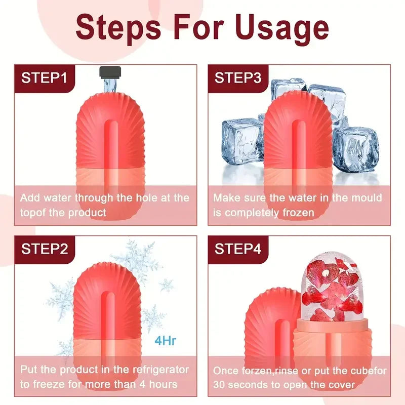 Facial Ice Roller – Cooling Skin Care & Puffiness Relief Tool
