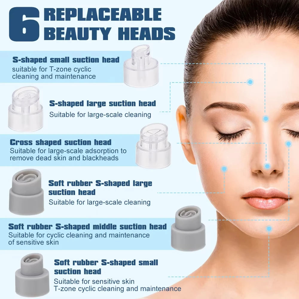 Blackhead Remover Vacuum – Electric Pore Cleaner Facial Skincare Tool