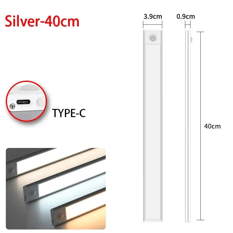 Motion Sensor LED Cabinet Light – Wireless Rechargeable Night Light