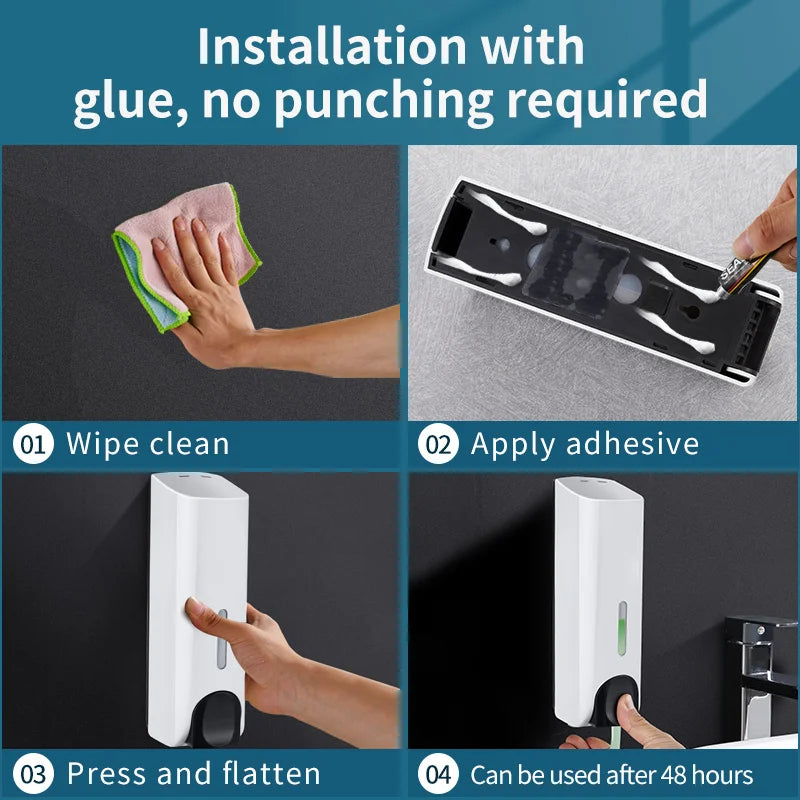 Wall Mounted Soap Dispenser - Bathroom Organizer
