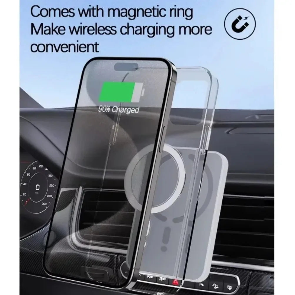 30W Magnetic Wireless Car Charger – Fast Charging Phone Mount