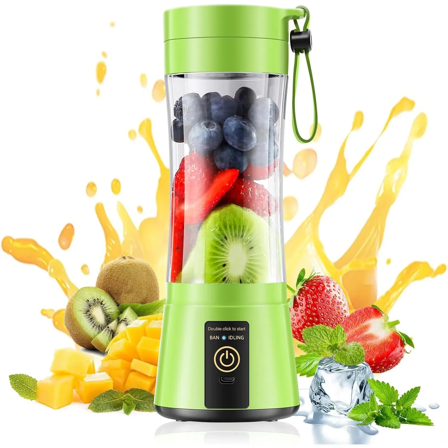 Portable USB Rechargeable Mini Blender – Smoothie & Juice Maker