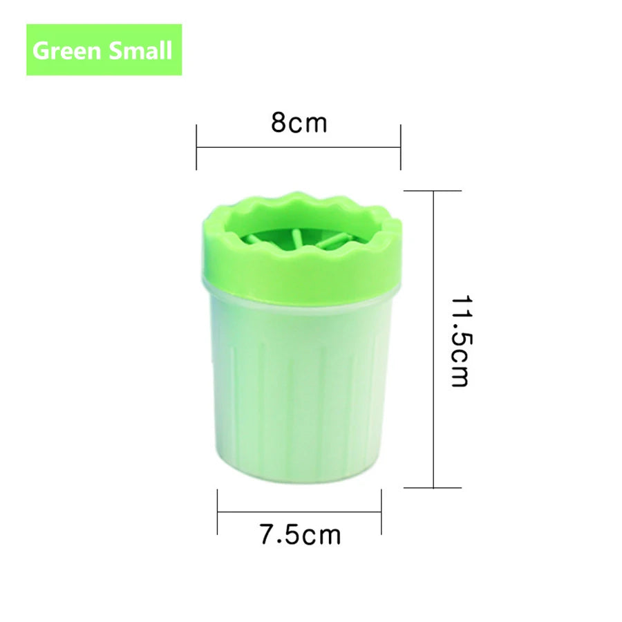 Pet Paw Cleaner Cup – Portable Dog Foot Washer with Silicone Brush