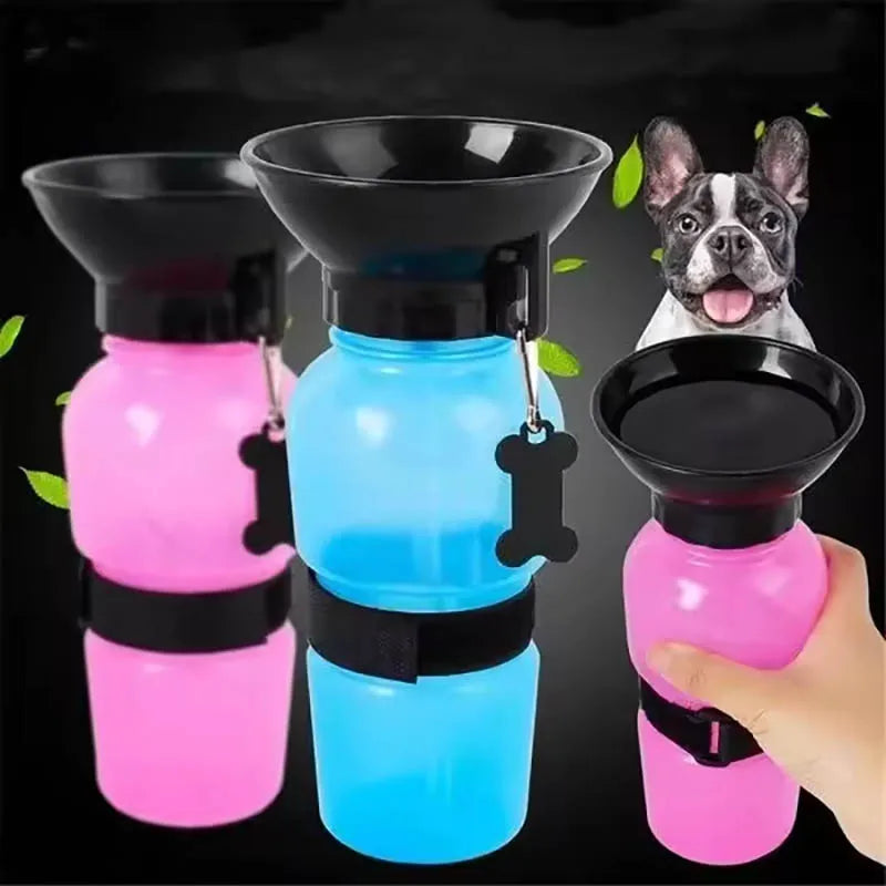Portable Pet Water Bottle – Leakproof Dog Travel Water Dispenser (500ml)