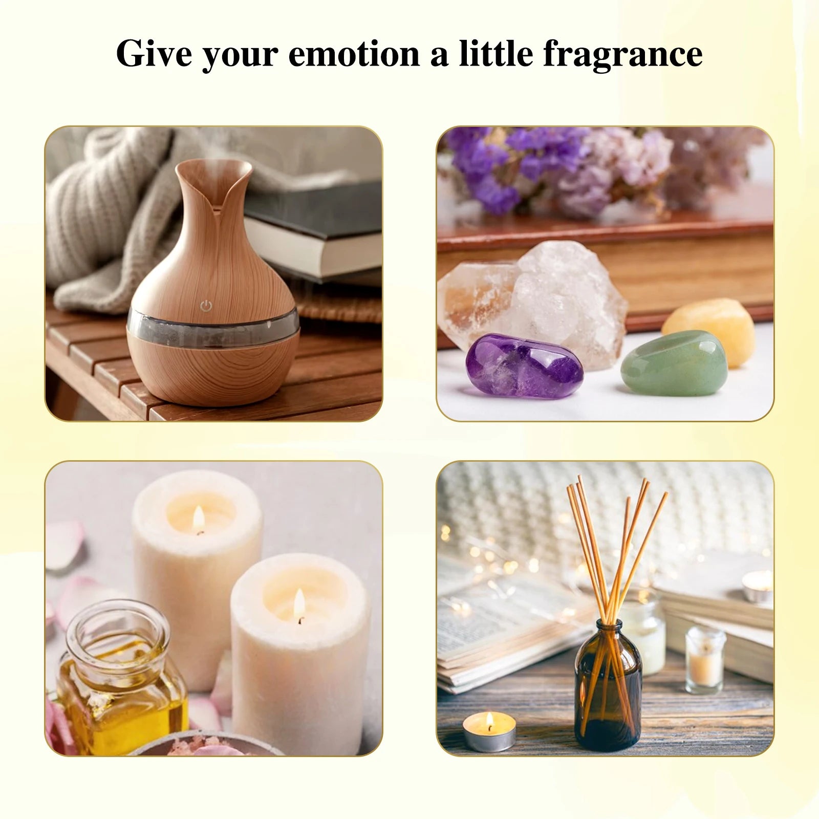 6pcs Aromatherapy Essential Oil Set – Natural Fragrance Oils for Diffuser & Humidifier