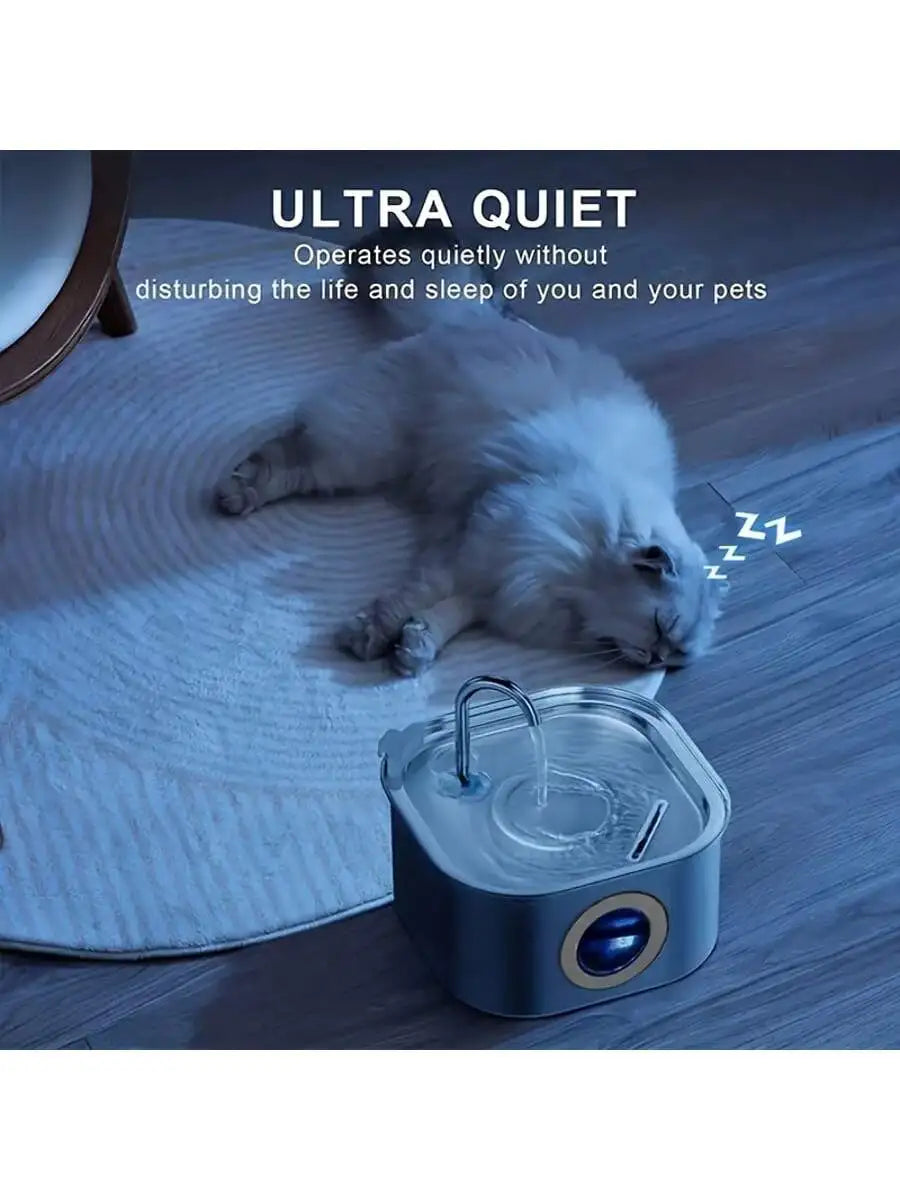 Automatic Pet Water Fountain – USB Stainless Steel Cat & Dog Drinking Water Dispenser