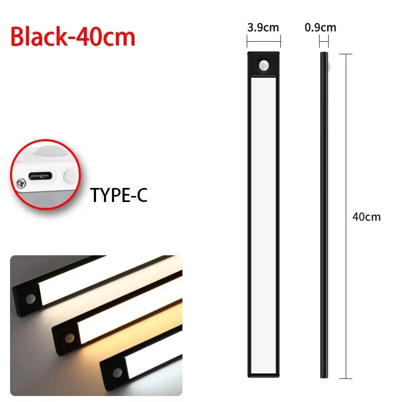 Motion Sensor LED Cabinet Light – Wireless Rechargeable Night Light