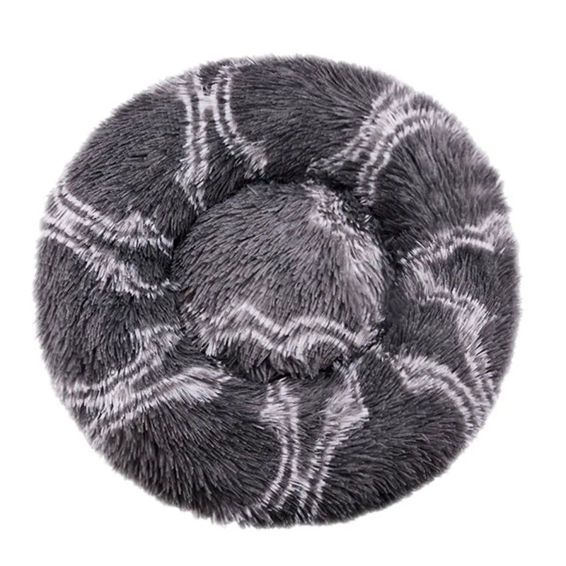 Calming Donut Dog Bed | Soft Plush Anti-Anxiety Pet Bed