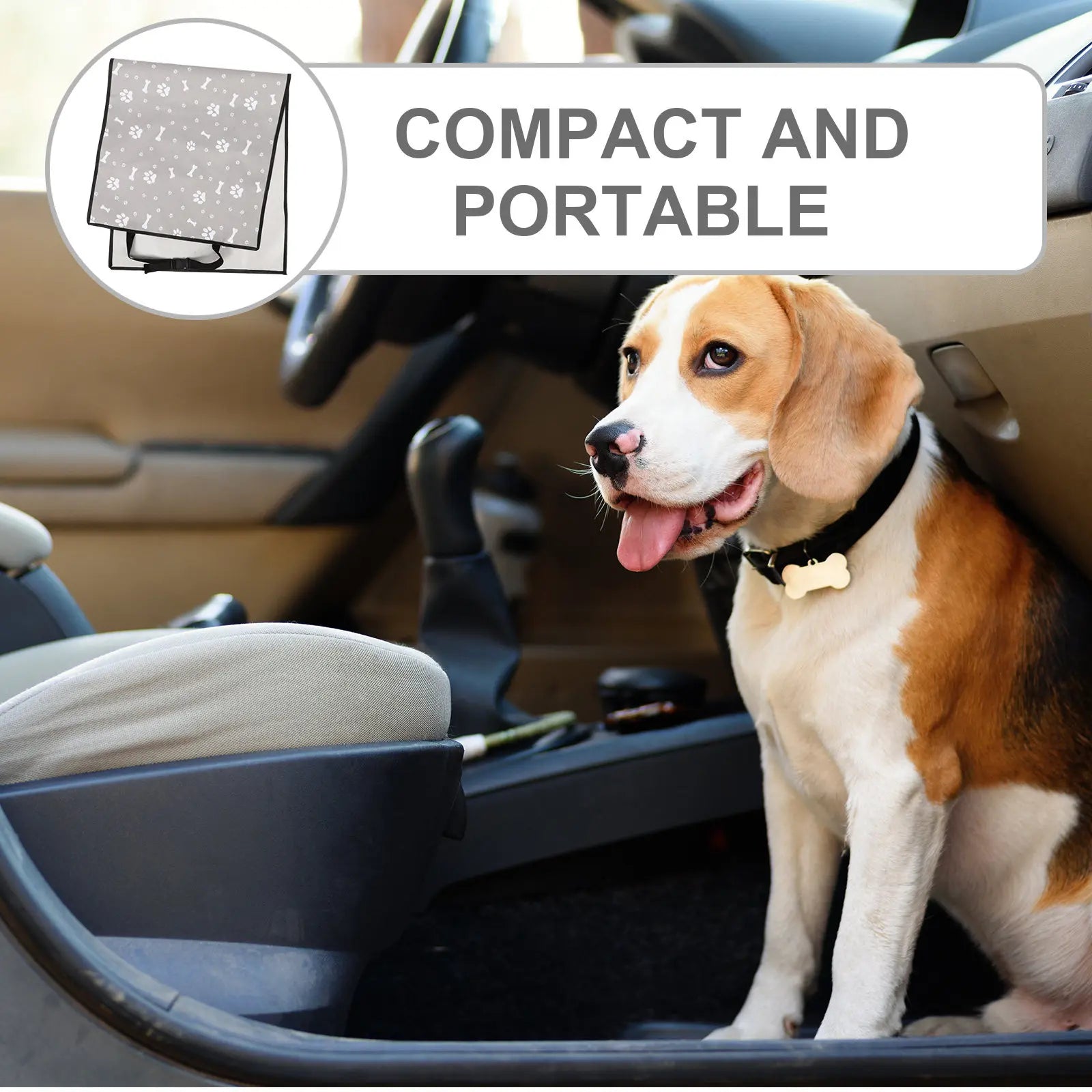 Waterproof Dog Car Seat Cover – Non-Slip Pet Back Seat Protector for Cars & SUVs