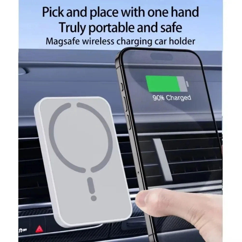30W Magnetic Wireless Car Charger – Fast Charging Phone Mount
