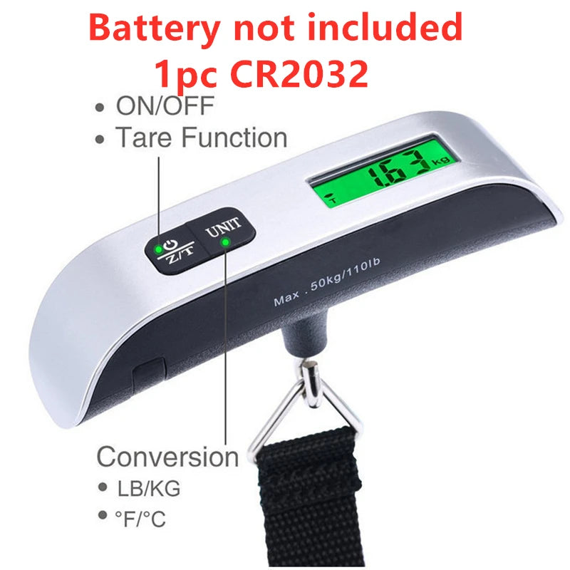 Portable Digital Luggage Scale | Travel Baggage Weight Checker