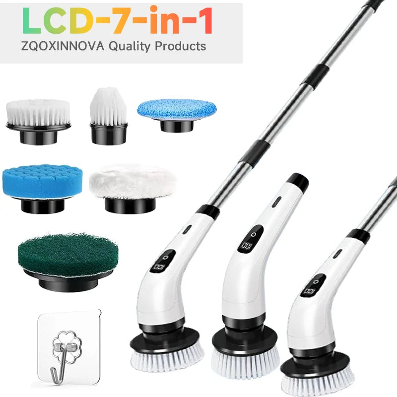 Electric Cleaning Brush – Rechargeable Spin Scrubber