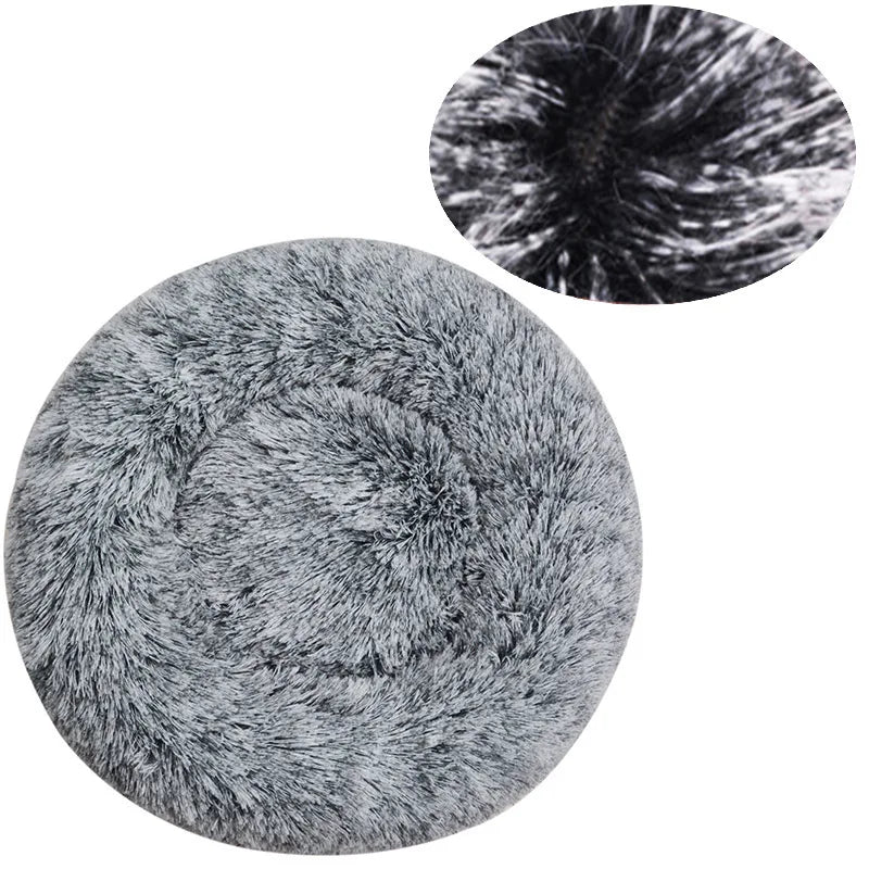 Calming Donut Dog Bed | Soft Plush Anti-Anxiety Pet Bed