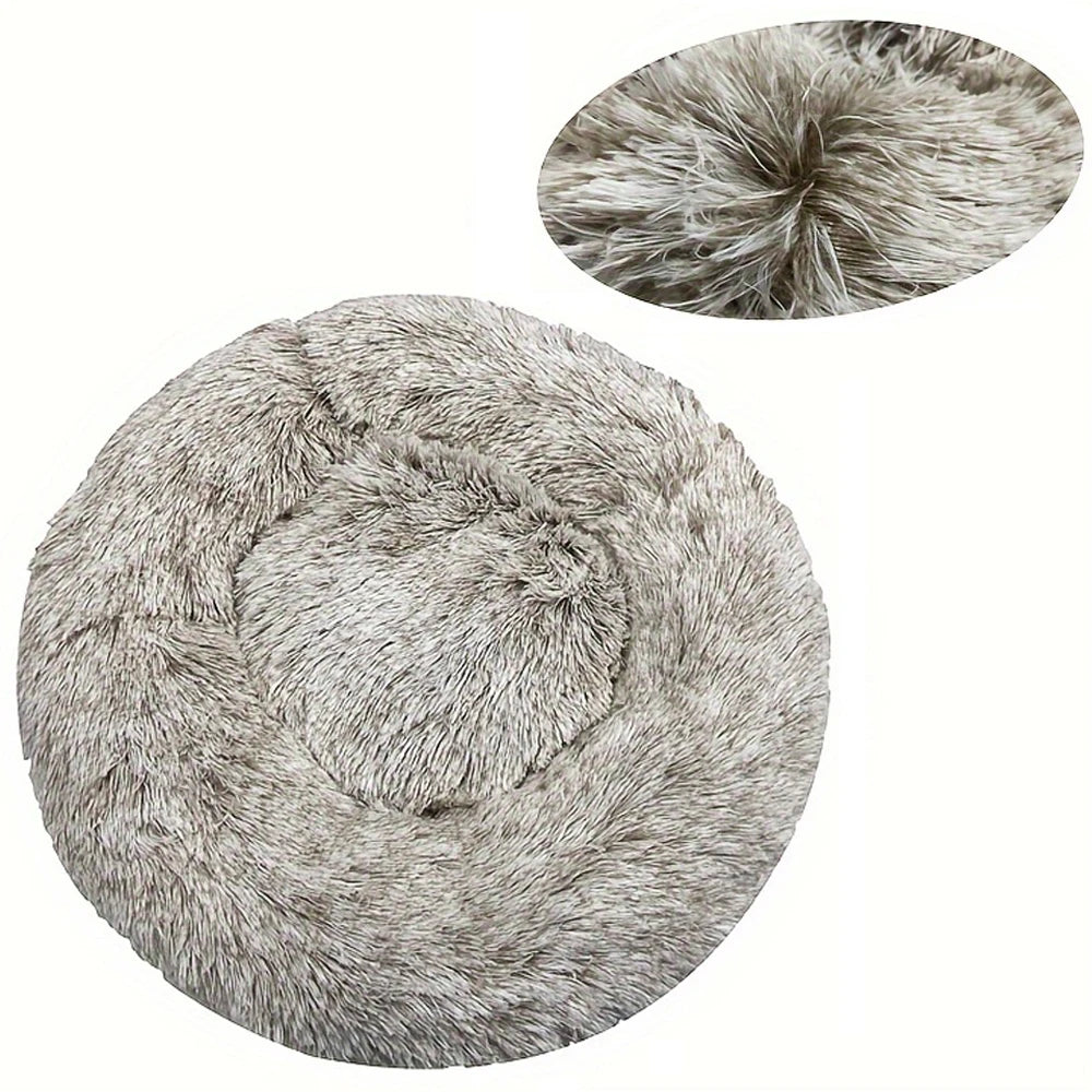 Calming Donut Dog Bed | Soft Plush Anti-Anxiety Pet Bed
