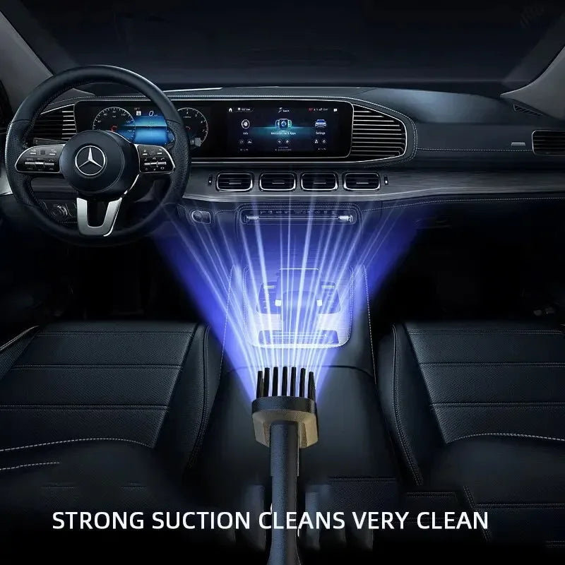 120W Portable Car Vacuum Cleaner – Handheld Cordless Mini Vacuum for Car, Home & Office